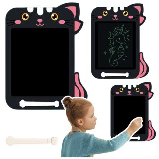 LEAN Toys Znikopis Tablica Do Rysowania Pisania LCD Rysik Kot Czarny