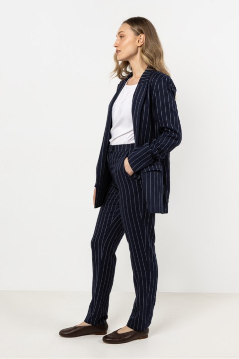 Spodnie Damskie Model A726 Navy - awama Spodnie Damskie Model A726 Navy - awama