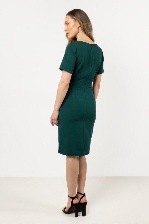 Sukienka Model A710 Bottle Green - awama Sukienka Model A710 Bottle Green - awama