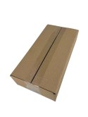 Karton klapowy, pudełko zrobione z tektury 3W 3 warstwowej, kolor szaro / brązowy, 350x250x150mm. 380G/M2. Zestaw 20 sztuk.