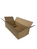 Karton klapowy, pudełko zrobione z tektury 3W 3 warstwowej, kolor szaro / brązowy, 350x250x150mm. 380G/M2. Zestaw 20 sztuk.