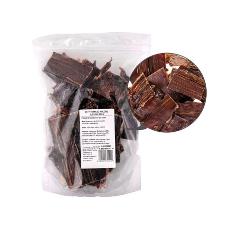 PETITTO Mięso wołowe suszone przysmak dla psa 500g PETITTO Mięso wołowe suszone przysmak dla psa 500g