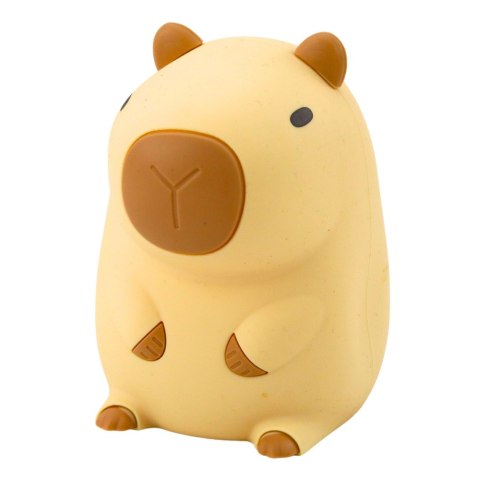 LEAN Toys Kapibara Lampka Nocna Silikonowa Z Timerem 20min Beżowa
