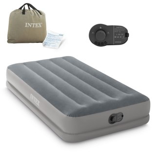 Materac dmuchany 191x 99x30cm z wbudowaną pompką elektryczną INTEX 64112 INTEX