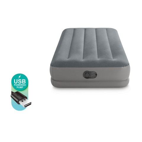 Materac dmuchany 191x 99x30cm z wbudowaną pompką elektryczną INTEX 64112 INTEX