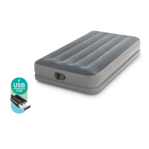Materac dmuchany 191x 99x30cm z wbudowaną pompką elektryczną INTEX 64112 INTEX