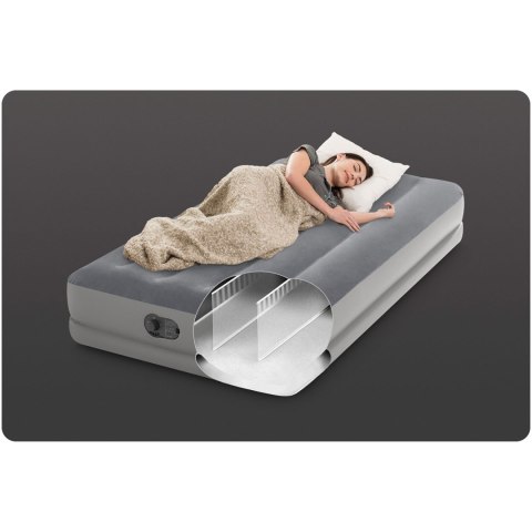 Materac dmuchany 191x 99x30cm z wbudowaną pompką elektryczną INTEX 64112 INTEX