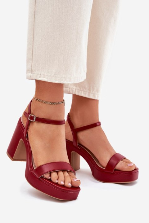 Sandały Model Lillita 6896 Red - Step in style Sandały Model Lillita 6896 Red - Step in style
