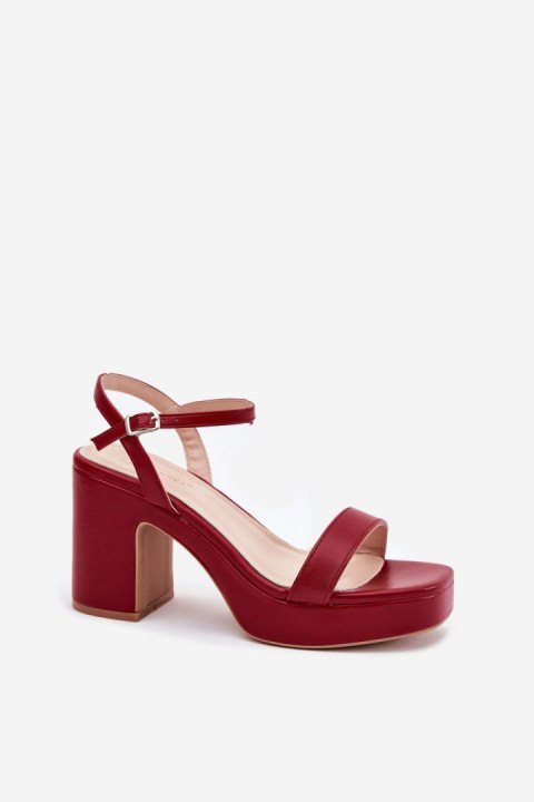 Sandały Model Lillita 6896 Red - Step in style Sandały Model Lillita 6896 Red - Step in style