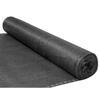 Siatka Cieniująca Na Ogrodzenie Płot Maskująca Czarna 1.5M 25M 70g/m²