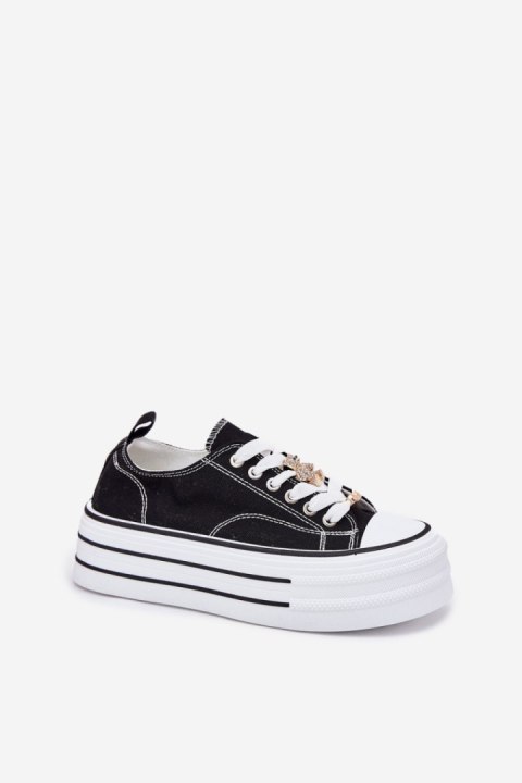 Trampki Model Fiorina 890-4A Black - Step in style Trampki Model Fiorina 890-4A Black - Step in style