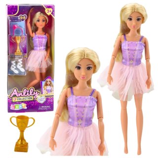 LEAN Toys Lalka Anlily Baletnica W Sukience Ruchome Kończyny Akcesoria