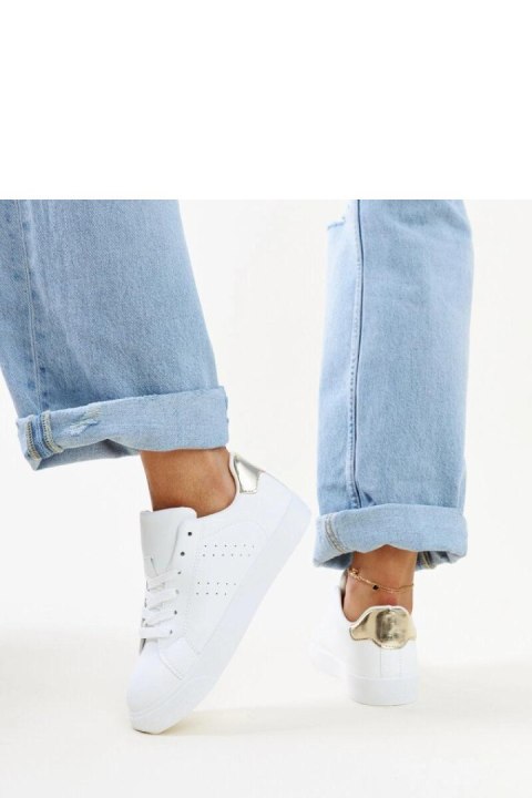 Biało-złote sneakersy Akila - Solea Biało-złote sneakersy Akila - Solea