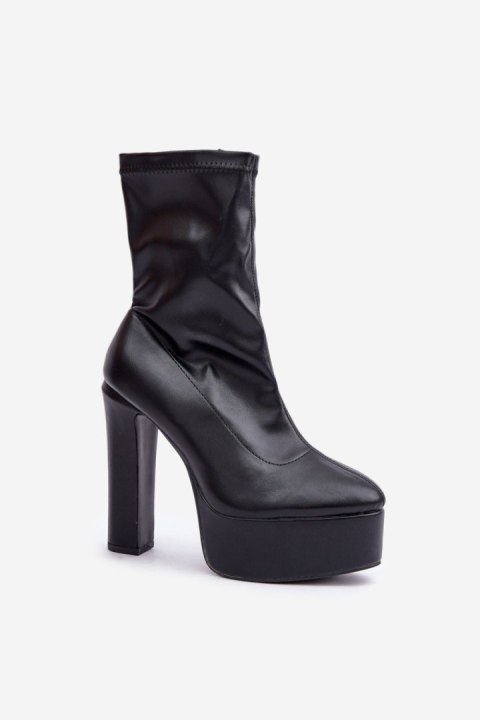 Botki Model Tennira C-243 Black - Step in style Botki Model Tennira C-243 Black - Step in style