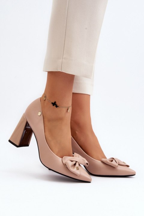 Czółenka Model Ariemessa 62104 Beige - Step in style Czółenka Model Ariemessa 62104 Beige - Step in style