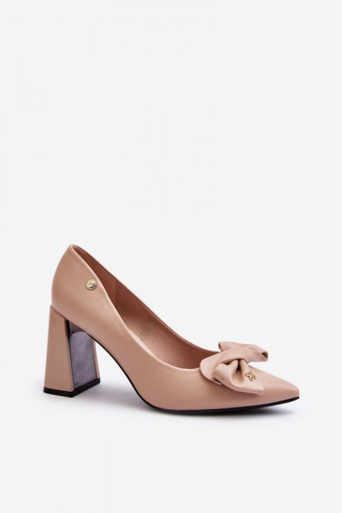 Czółenka Model Ariemessa 62104 Beige - Step in style Czółenka Model Ariemessa 62104 Beige - Step in style