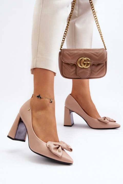 Czółenka Model Ariemessa 62104 Beige - Step in style Czółenka Model Ariemessa 62104 Beige - Step in style