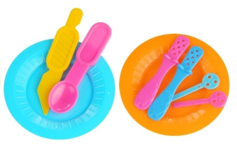 LEAN Toys Ciastolina Zestaw Urodzinowy 6 Kolorów Akcesoria
