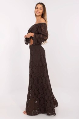 Spodnie Damskie Model MI-SP-88501.81 Dark Brown - Italy Moda