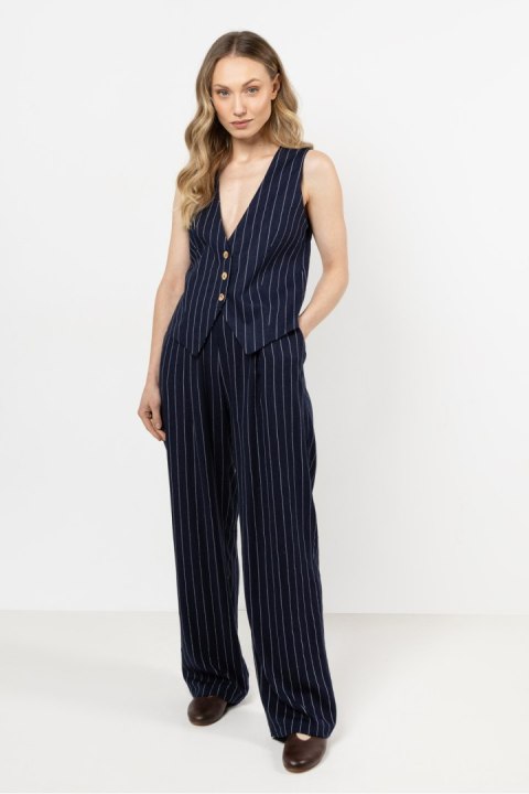 Spodnie Damskie Model A725 Navy - awama Spodnie Damskie Model A725 Navy - awama