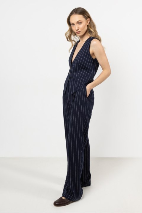 Spodnie Damskie Model A725 Navy - awama Spodnie Damskie Model A725 Navy - awama