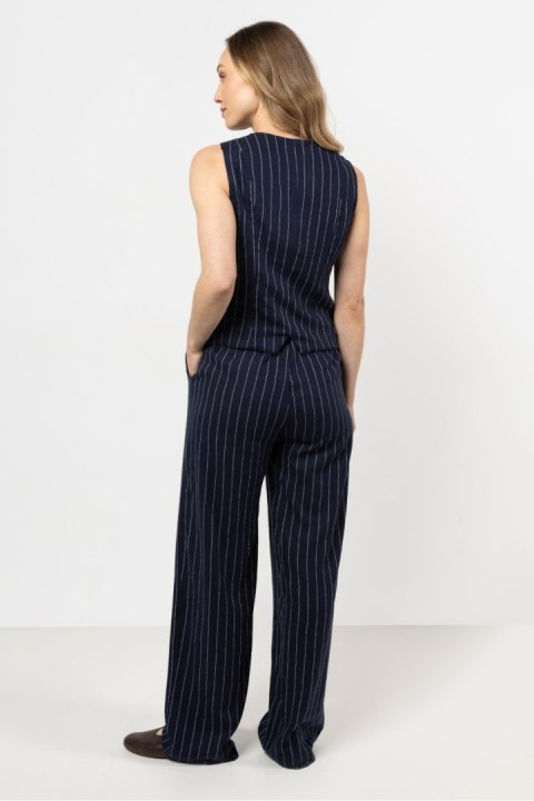 Spodnie Damskie Model A725 Navy - awama Spodnie Damskie Model A725 Navy - awama