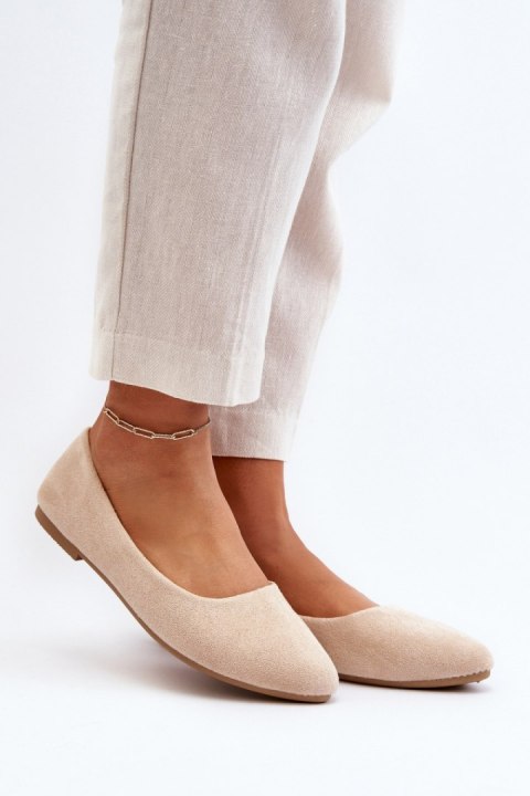 Baleriny Model Kommia 24BL02-7640 Beige - Step in style Baleriny Model Kommia 24BL02-7640 Beige - Step in style