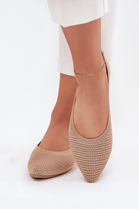 Baleriny Model Sarina ZA43P Dark Beige - Step in style Baleriny Model Sarina ZA43P Dark Beige - Step in style