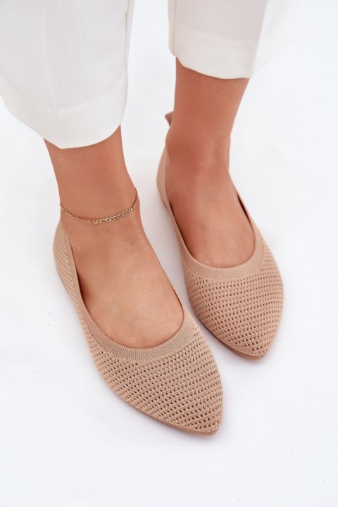 Baleriny Model Sarina ZA43P Dark Beige - Step in style Baleriny Model Sarina ZA43P Dark Beige - Step in style