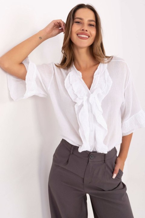 Koszula Damska Model MI-KS-92224.95 White - Italy Moda Koszula Damska Model MI-KS-92224.95 White - Italy Moda