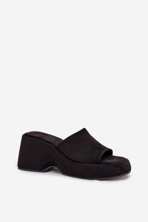 Sandał Klapki Model Afisal 1763 Black - Step in style Sandał Klapki Model Afisal 1763 Black - Step in style