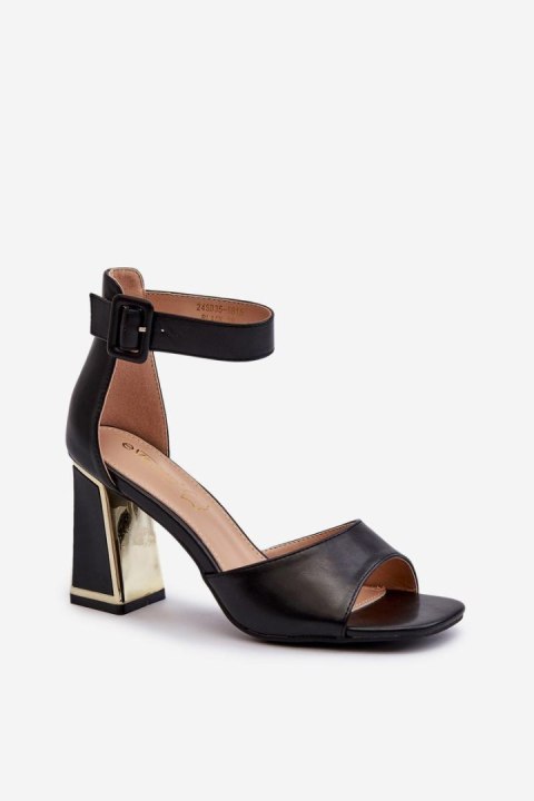 Sandały Model Rosazara 24SD35-6815 Black - Step in style Sandały Model Rosazara 24SD35-6815 Black - Step in style