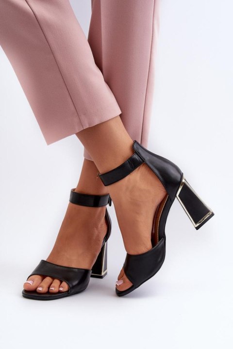 Sandały Model Rosazara 24SD35-6815 Black - Step in style Sandały Model Rosazara 24SD35-6815 Black - Step in style