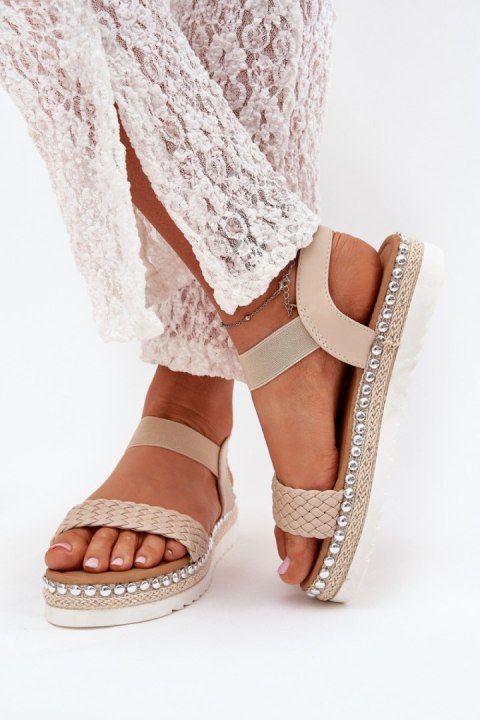 Sandały Model Velara 9695-PL Beige - Step in style Sandały Model Velara 9695-PL Beige - Step in style