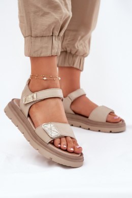 Sandały Model Zazoo 40443 Beige - Step in style