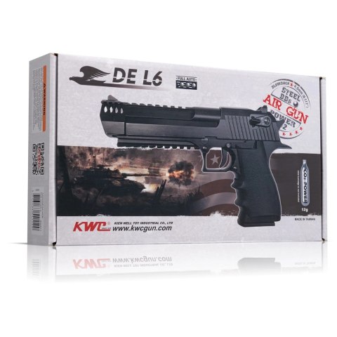 Pistolet wiatrówka RANGER DE 44 Magnum L6 FULL AUTO KWC kal. 4,5 BBs BLOW BACK 15 strz. METAL Slide CO2 Pistolet wiatrówka RANGER DE 44 Magnum L6 FULL AUTO KWC kal. 4,5 BBs BLOW BACK 15 strz. METAL Slide CO2