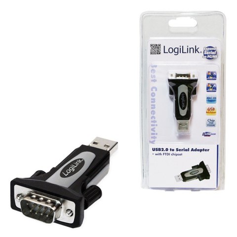 Adapter USB 2.0 na port szeregowy LogiLink Adapter USB 2.0 na port szeregowy LogiLink