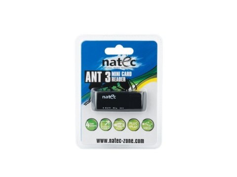 Czytnik kart pamięci ANT 3 Mini (SDHC/MMC/M2/Micro SD) Black Natec Czytnik kart pamięci ANT 3 Mini (SDHC/MMC/M2/Micro SD) Black Natec