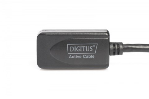 Kabel przedłużający USB 3.0 SuperSpeed Typ USB A/USB A M/Ż aktywny, czarny 5m Digitus