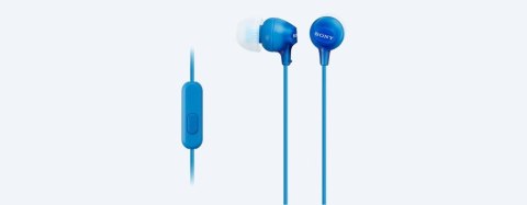 Słuchawki handsfree mikrofon MDR-EX15AP Blue Sony