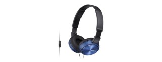 Słuchawki handsfree, mikrofon MDR-ZX310AP niebieskie Sony