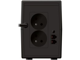 UPS LINE-INTERACTIVE 650VA 2X 230V PL OUT, RJ11 IN/OUT, USB, LCD PowerWalker