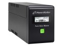 Zasilacz awaryjny line-interactive 600VA 2X PL 230V, pure sine wave, RJ11/45 IN/OUT, USB, LCD PowerWalker