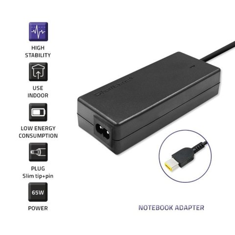 Zasilacz do IBM Lenovo 65W | 20V | 3.25A | slim tip Qoltec Zasilacz do IBM Lenovo 65W | 20V | 3.25A | slim tip Qoltec