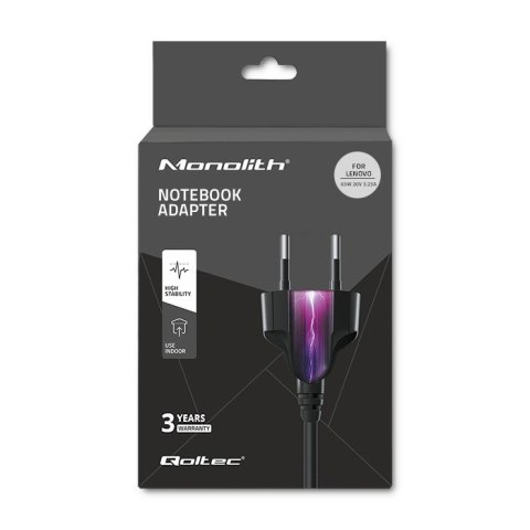 Zasilacz do IBM Lenovo 65W | 20V | 3.25A | slim tip Qoltec Zasilacz do IBM Lenovo 65W | 20V | 3.25A | slim tip Qoltec