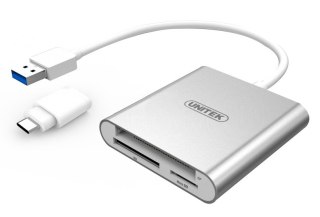 Czytnik kart pamieci USB 3.0 + USB TYP-C; Y-9313D Unitek