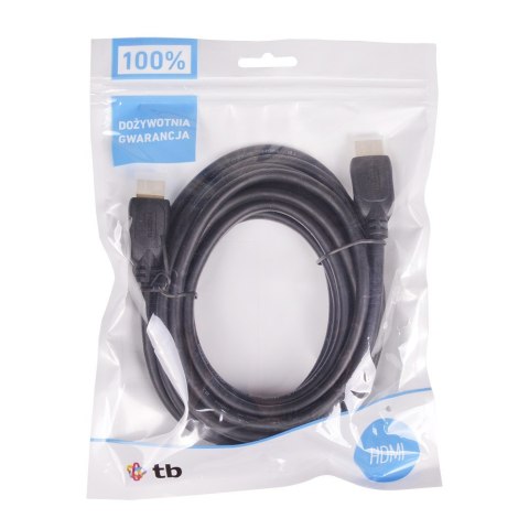 Kabel HDMI 1.4 pozłacany 5m. TB Kabel HDMI 1.4 pozłacany 5m. TB