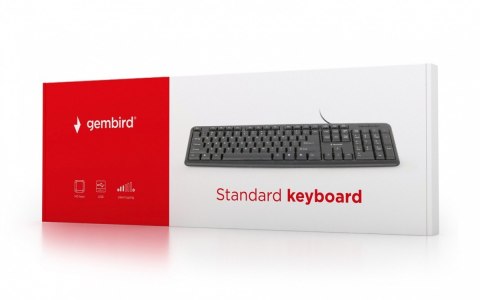 Klawiatura Standardowa USB Czarna KB-U-103 Gembird