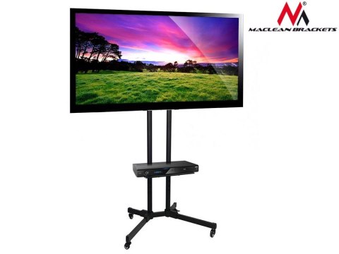 Profesjonalny stand wózek do telewizora na kółkach Maclean MC-661 max 55kg max 600x400 Maclean