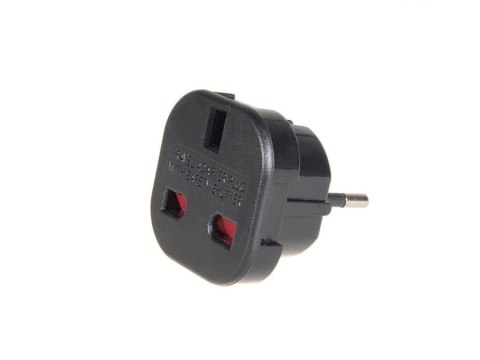 Przejściówka adapter EU na UK MCE72 Czarna Maclean